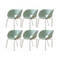 Industrial Side Chair Plastic Open Back Dining Chair for Home