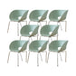 Industrial Side Chair Plastic Open Back Dining Chair for Home