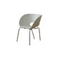 Industrial Side Chair Plastic Open Back Dining Chair for Home