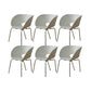 Industrial Side Chair Plastic Open Back Dining Chair for Home