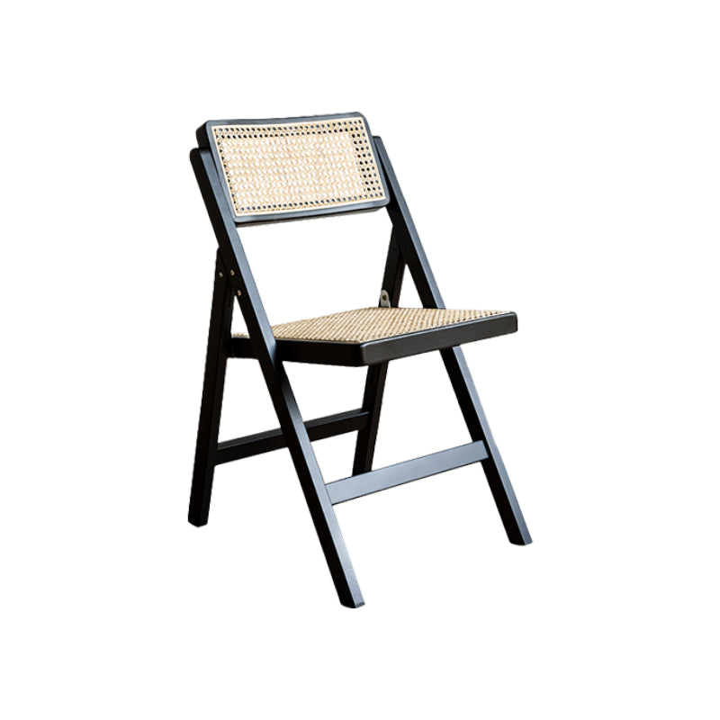 Silla lateral de madera sólida silla de comedor plegable de estilo moderno para casa