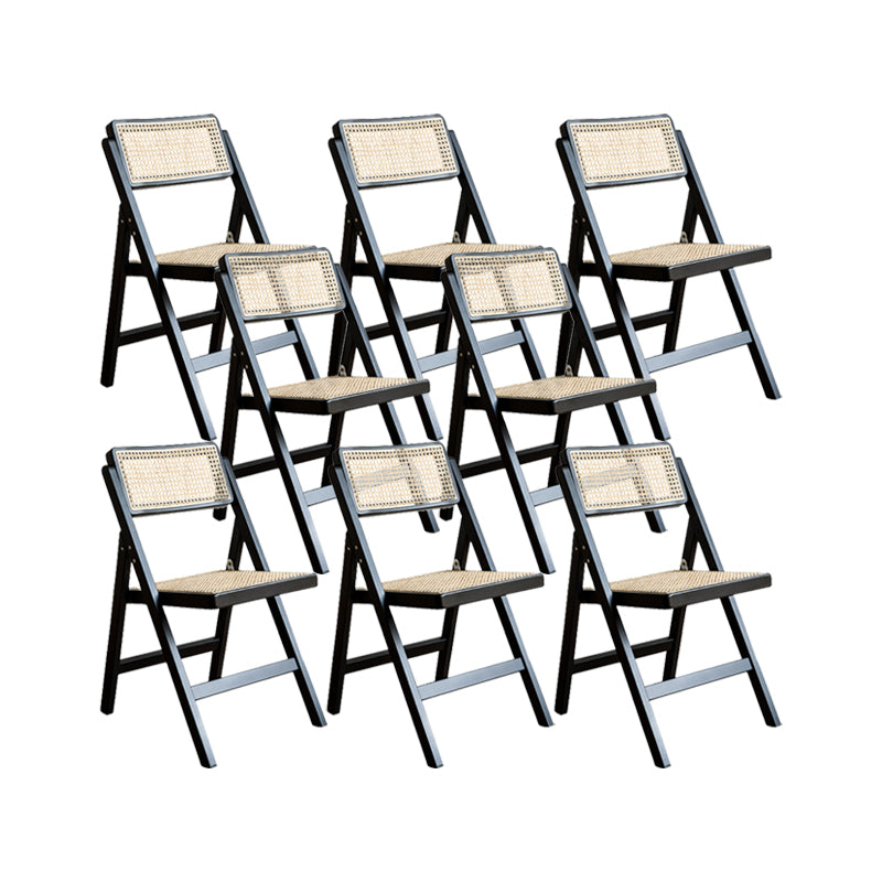 Silla lateral de madera sólida silla de comedor plegable de estilo moderno para casa