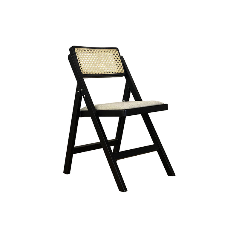 Silla lateral de madera sólida silla de comedor plegable de estilo moderno para casa