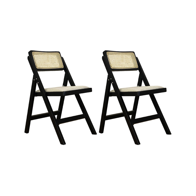 Silla lateral de madera sólida silla de comedor plegable de estilo moderno para casa