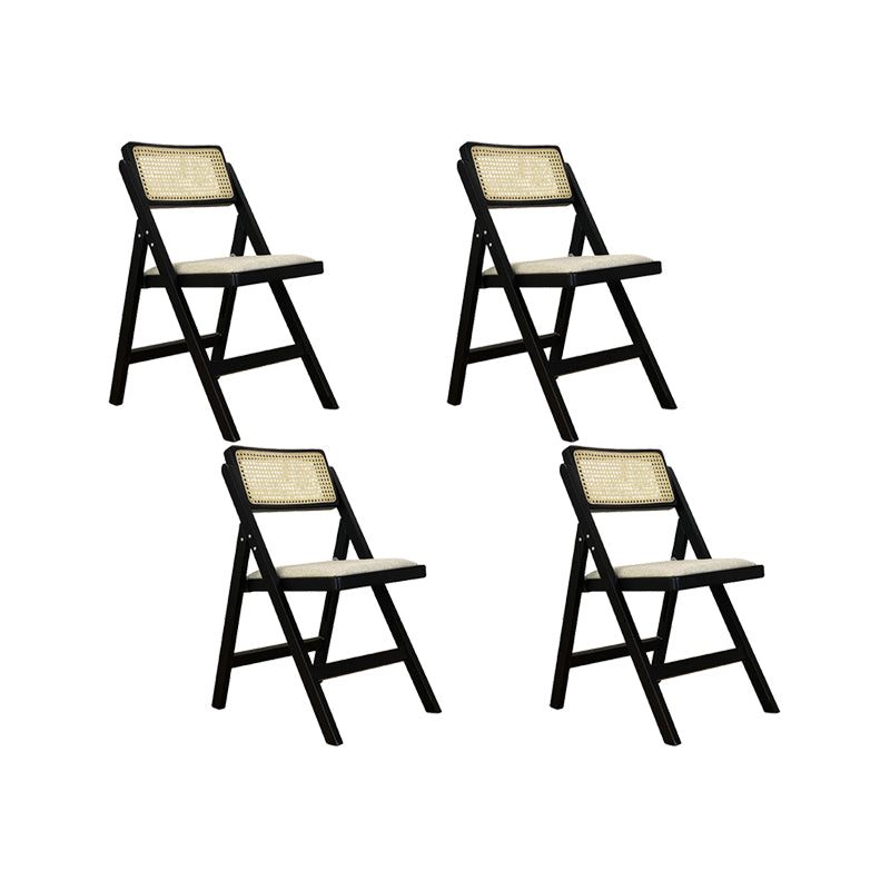 Silla lateral de madera sólida silla de comedor plegable de estilo moderno para casa