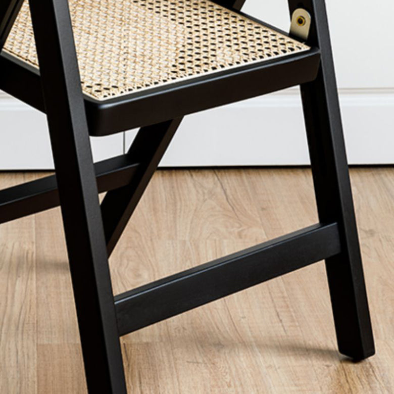 Silla lateral de madera sólida silla de comedor plegable de estilo moderno para casa