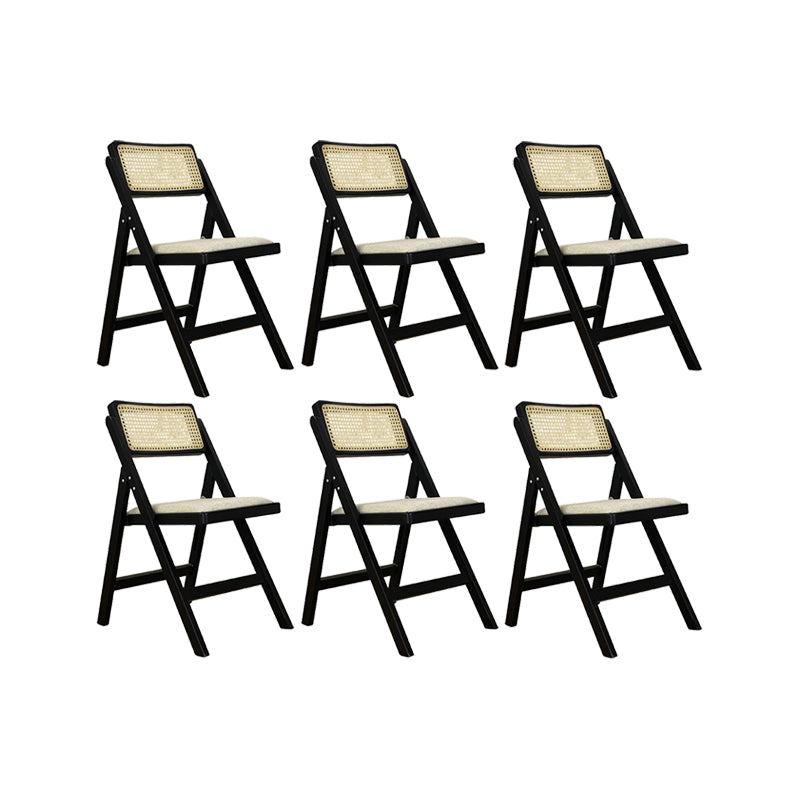 Silla lateral de madera sólida silla de comedor plegable de estilo moderno para casa