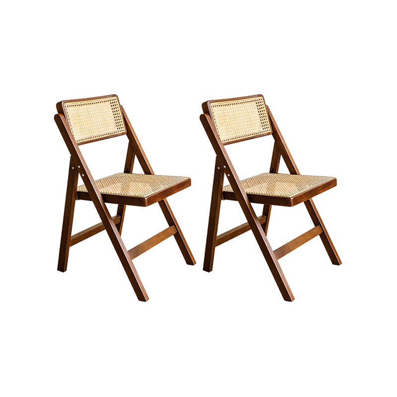 Silla lateral de madera sólida silla de comedor plegable de estilo moderno para casa