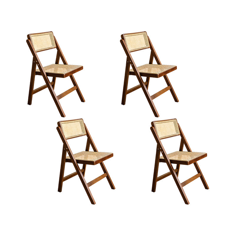 Silla lateral de madera sólida silla de comedor plegable de estilo moderno para casa