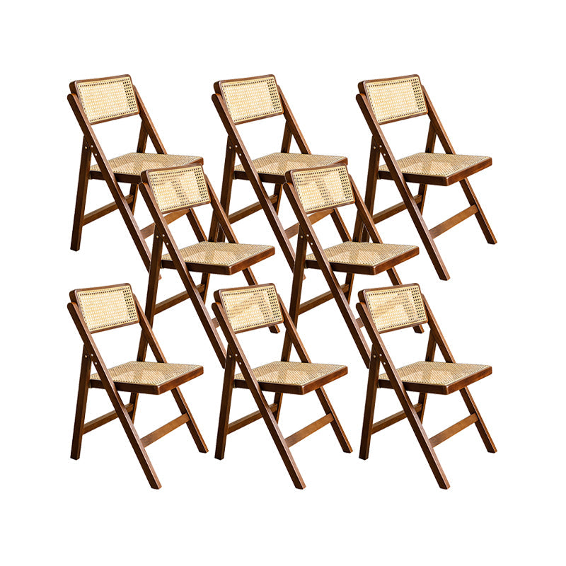 Silla lateral de madera sólida silla de comedor plegable de estilo moderno para casa