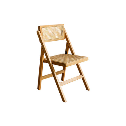 Silla lateral de madera sólida silla de comedor plegable de estilo moderno para casa