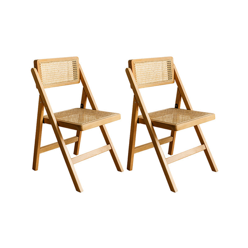 Silla lateral de madera sólida silla de comedor plegable de estilo moderno para casa