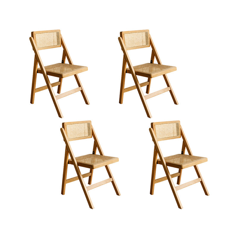 Silla lateral de madera sólida silla de comedor plegable de estilo moderno para casa