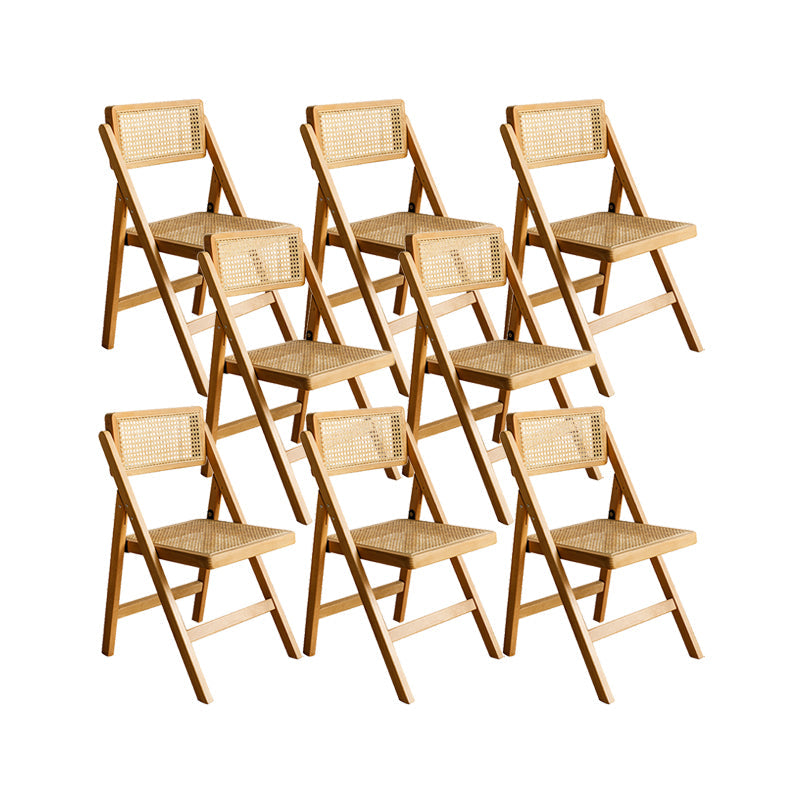 Silla lateral de madera sólida silla de comedor plegable de estilo moderno para casa