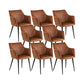 Faux Leather Arm Chair Metal Base Indoor Dining Chair for Dining Room Coffee 8 Piece Set Clearhalo 'Dining Chairs' 'Dining Tables & Seating' 'dining_chair' 'furn' 'furn_dining_chair' 'Furniture' 'Kitchen & Dining Furniture' 6956097