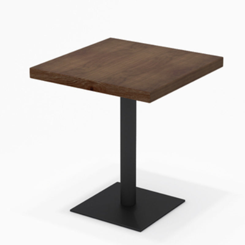 Industrial Rectangle Wood Dining Table 1/5/7 Pieces Dining Set for Barbecue Shop Walnut 24"L x 24"W Clearhalo 'Dining Room Sets' 'Dining Tables & Seating' 'dining_room_set' 'furn' 'furn_dining_room_set' 'Furniture' 'Kitchen & Dining Furniture' 6956281