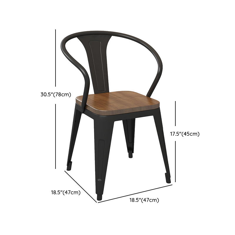 Industrial Rectangle Wood Dining Table 1/5/7 Pieces Dining Set for Barbecue Shop Clearhalo 'Dining Room Sets' 'Dining Tables & Seating' 'dining_room_set' 'furn' 'furn_dining_room_set' 'Furniture' 'Kitchen & Dining Furniture' 6956287
