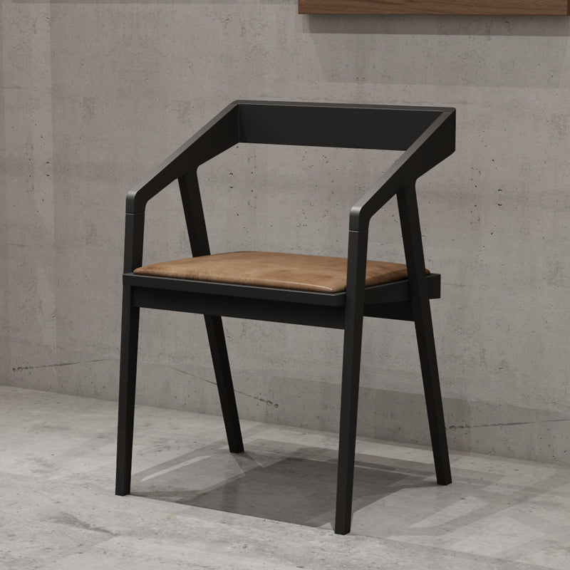 Industrial Rectangle Wood Dining Table 1/3/5/7 Pieces Dining Set for Bar 1 Bright Black Chair Clearhalo 'Dining Room Sets' 'Dining Tables & Seating' 'dining_room_set' 'furn' 'furn_dining_room_set' 'Furniture' 'Kitchen & Dining Furniture' 6956311