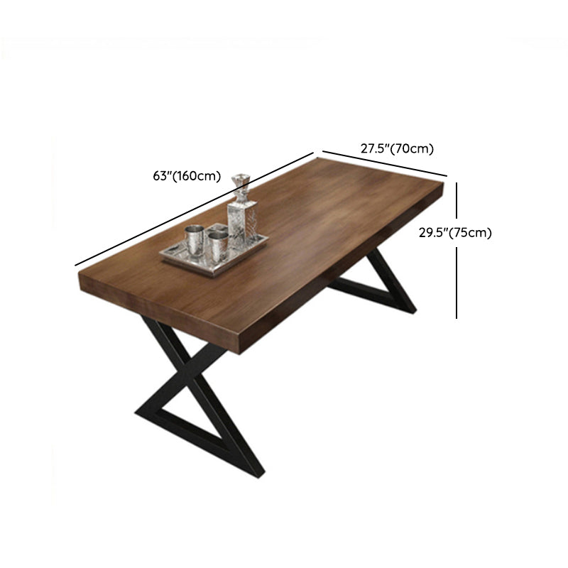Industrial Rectangle Wood Dining Table 1/3/5/7 Pieces Dining Set for Bar Clearhalo 'Dining Room Sets' 'Dining Tables & Seating' 'dining_room_set' 'furn' 'furn_dining_room_set' 'Furniture' 'Kitchen & Dining Furniture' 6956319