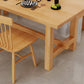 Modern Rectangle Wood Dining Table 1/4/5 Pieces Dining Set  for Living Room