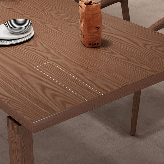 Mesa de comedor de madera rectangular moderna 1/2/4/5 piezas de comedor para cocina