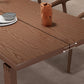 Modern Rectangle Wood Dining Table 1/2/4/5 Pieces Dining Set for Kitchen