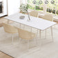 Modern Rectangle Stone Dining Table 1/2/5/7 Pieces Dining Set for Dining Room