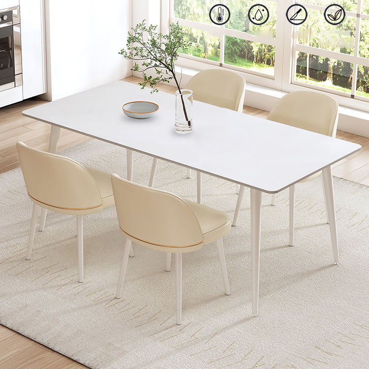 Modern Rectangle Stone Dining Table 1/2/5/7 Pieces Dining Set for Dining Room