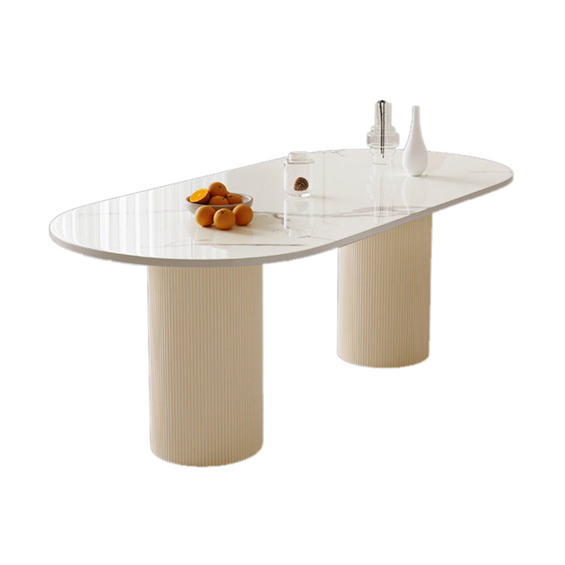 Tavolo da pranzo per sala da pranzo Tavolo da cucina moderno in pietra
