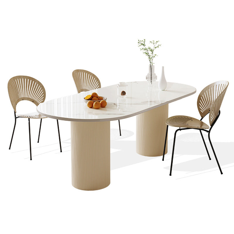 Tavolo da pranzo per sala da pranzo Tavolo da cucina moderno in pietra