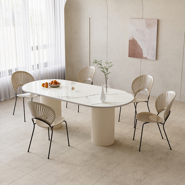 Tavolo da pranzo per sala da pranzo Tavolo da cucina moderno in pietra