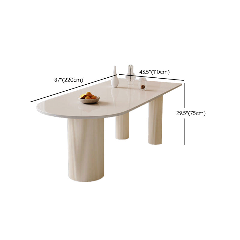 Tavolo da pranzo per sala da pranzo Tavolo da cucina moderno in pietra