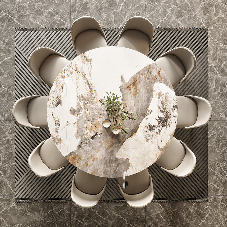 Dining Room Dinner Table Extendable 4 Legs Kitchen Dining Table Clearhalo 'Dining Tables & Seating' 'Dining Tables' 'dining_table' 'furn' 'furn_dining_table' 'Furniture' 'Kitchen & Dining Furniture' 6956476