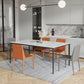 Dining Room Dinner Kitchen Table Rectangle 4 Legs Dining Table Clearhalo 'Dining Tables & Seating' 'Dining Tables' 'dining_table' 'furn' 'furn_dining_table' 'Furniture' 'Kitchen & Dining Furniture' 6956483