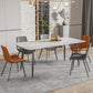 Moderne eetkamer diner keukentafel 4 poten stenen eettafel