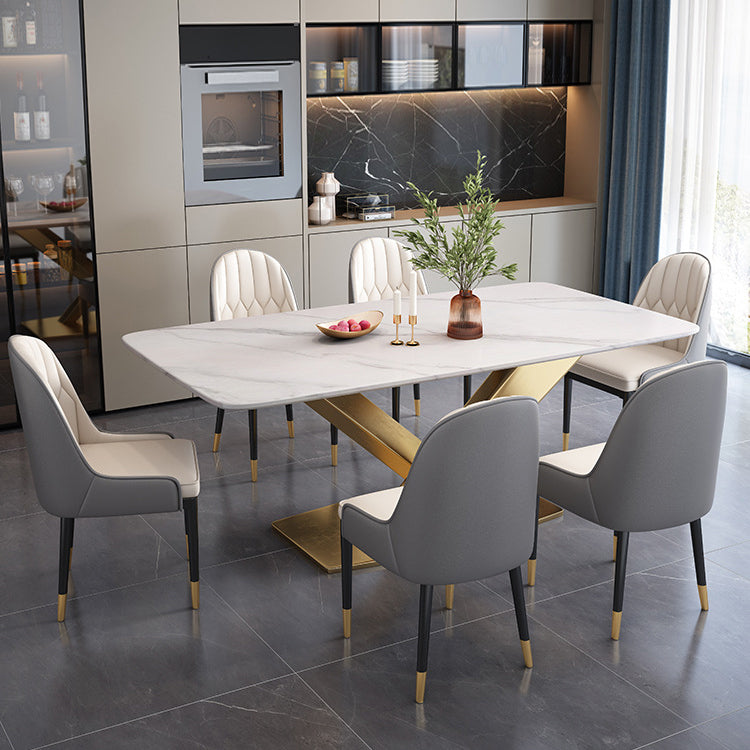 Sala da pranzo Tavolo da cucina Tavolo da pranzo in pietra con piedistallo