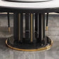 Glam Style Table Pedestal Dining Table with Turntable for Kitchen