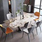 Dining Room Dinner Kitchen Table Dining Table with Pedestal Base Clearhalo 'Dining Tables & Seating' 'Dining Tables' 'dining_table' 'furn' 'furn_dining_table' 'Furniture' 'Kitchen & Dining Furniture' 6956638