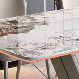 Dining Room Dinner Kitchen Table Dining Table with Pedestal Base Clearhalo 'Dining Tables & Seating' 'Dining Tables' 'dining_table' 'furn' 'furn_dining_table' 'Furniture' 'Kitchen & Dining Furniture' 6956645