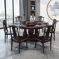 Wood Pedestal Dining Table Turntable Dining Table for Dining Room Clearhalo 'Dining Tables & Seating' 'Dining Tables' 'dining_table' 'furn' 'furn_dining_table' 'Furniture' 'Kitchen & Dining Furniture' 6956675