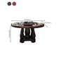 Wood Pedestal Dining Table Turntable Dining Table for Dining Room Clearhalo 'Dining Tables & Seating' 'Dining Tables' 'dining_table' 'furn' 'furn_dining_table' 'Furniture' 'Kitchen & Dining Furniture' 6956685