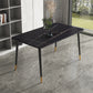 4 Legs Dining Room Table Sintered Stone Furniture for Kitchen