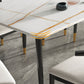 4 Legs Dining Room Table Sintered Stone Furniture for Kitchen