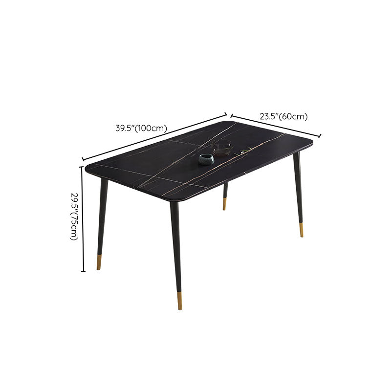 4 Legs Dining Room Table Sintered Stone Furniture for Kitchen