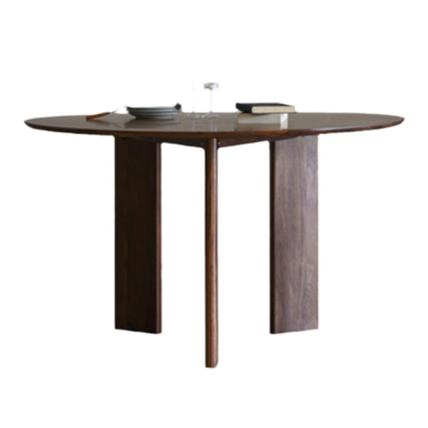 Dinner Kitchen Table Dining Room Round Wood Top Dining Table Without Chairs Clearhalo 'Dining Tables & Seating' 'Dining Tables' 'dining_table' 'furn' 'furn_dining_table' 'Furniture' 'Kitchen & Dining Furniture' 6956783