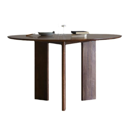 Dinner Kitchen Table Dining Room Round Wood Top Dining Table Without Chairs Clearhalo 'Dining Tables & Seating' 'Dining Tables' 'dining_table' 'furn' 'furn_dining_table' 'Furniture' 'Kitchen & Dining Furniture' 6956783