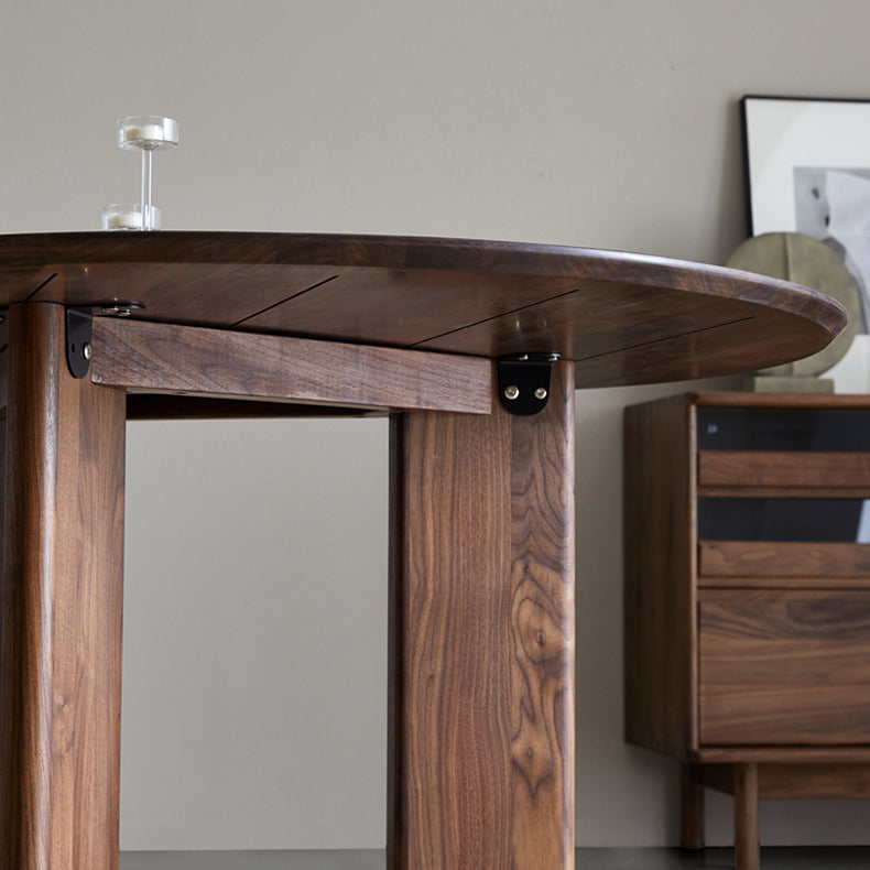 Dinner Kitchen Table Dining Room Round Wood Top Dining Table Clearhalo 'Dining Tables & Seating' 'Dining Tables' 'dining_table' 'furn' 'furn_dining_table' 'Furniture' 'Kitchen & Dining Furniture' 6956786