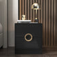 Contemporary Accent Table Nightstand Wooden Night Table with Drawers 16"L x 16"W x 18"H Black 1 Piece Clearhalo 'Bedroom Furniture' 'furn' 'furn_night_stand' 'Furniture' 'night_stand' 'Nightstands' 6956894