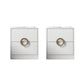 Contemporary Accent Table Nightstand Wooden Night Table with Drawers 16"L x 16"W x 18"H White 2 Piece Set Clearhalo 'Bedroom Furniture' 'furn' 'furn_night_stand' 'Furniture' 'night_stand' 'Nightstands' 6956899