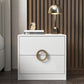 Contemporary Accent Table Nightstand Wooden Night Table with Drawers 19"L x 16"W x 18"H White 1 Piece Clearhalo 'Bedroom Furniture' 'furn' 'furn_night_stand' 'Furniture' 'night_stand' 'Nightstands' 6956905